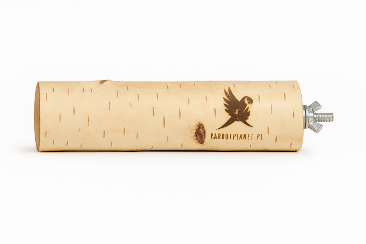 Parrot Planet Prirozene – Přírodní březová tyčinka pro papoušky, velikost XL – 30 cm od Parrotplanet.cz