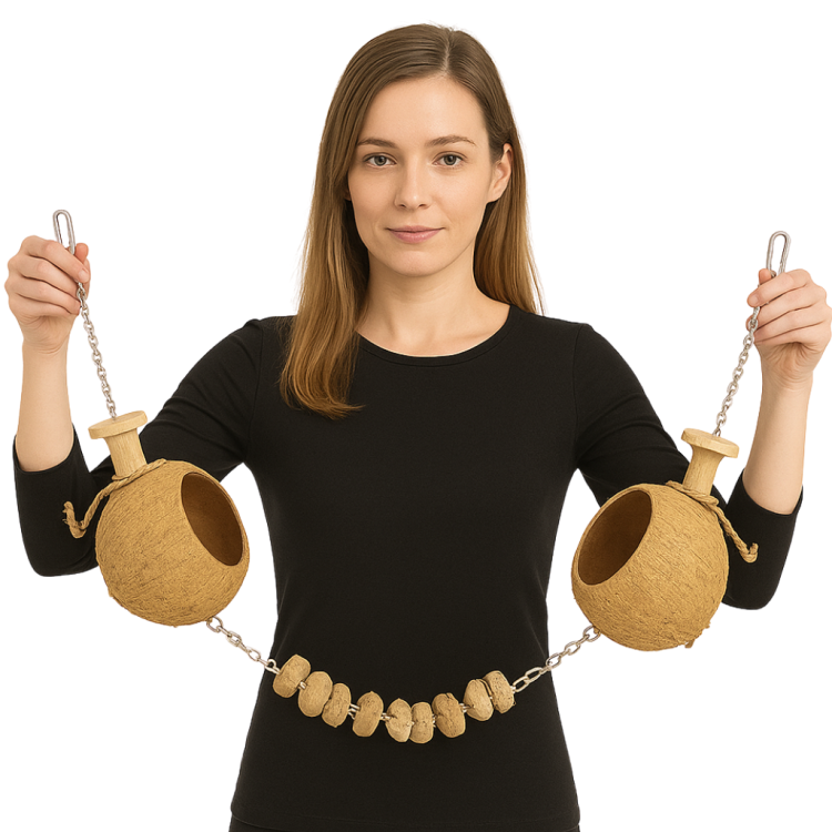 Kokosowy most dla małych i średnich papug od ParrotPlanet.cz