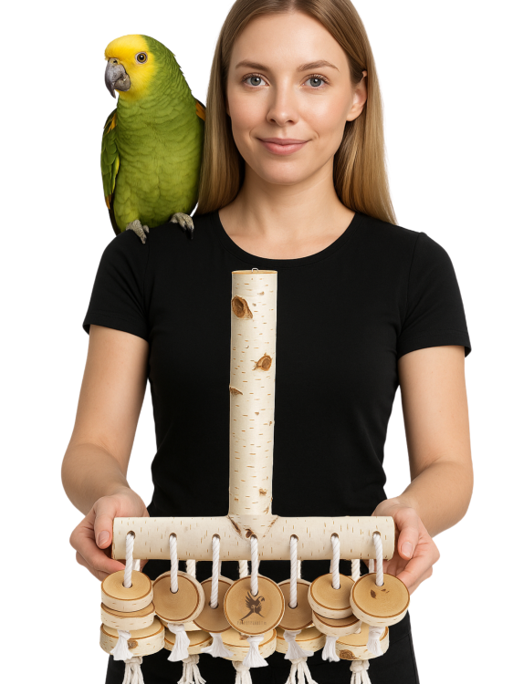 Parrot Planet Prirozene - Big T - Hračka pro velké papoušky XXL - 2 kg od parrotplanet.cz