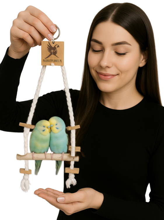 Parrot Planet Prirozene – Březová houpačka pro malé papoušky od ParrotPlanet.cz