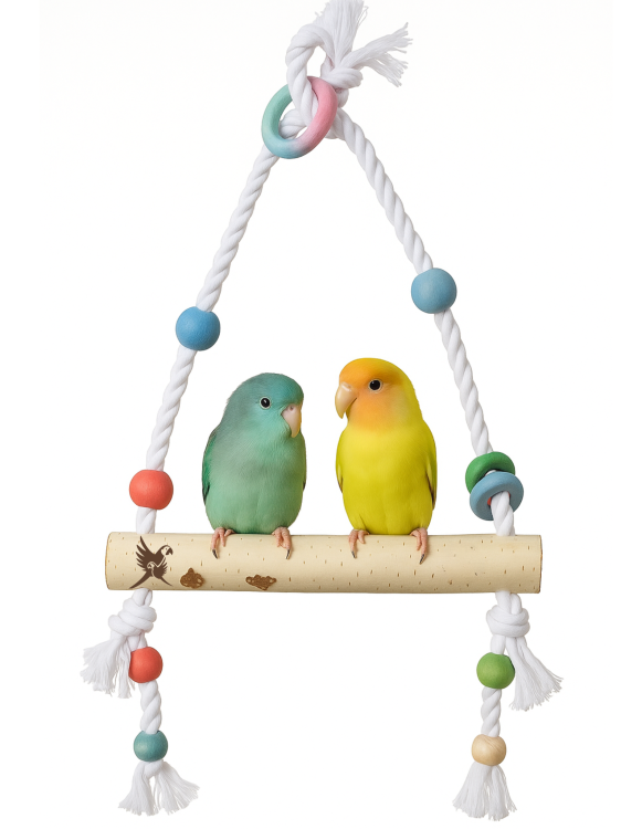 Parrot Planet Prirozene - Březová Houpačka pro střední papoušky od parrotPlanet.cz