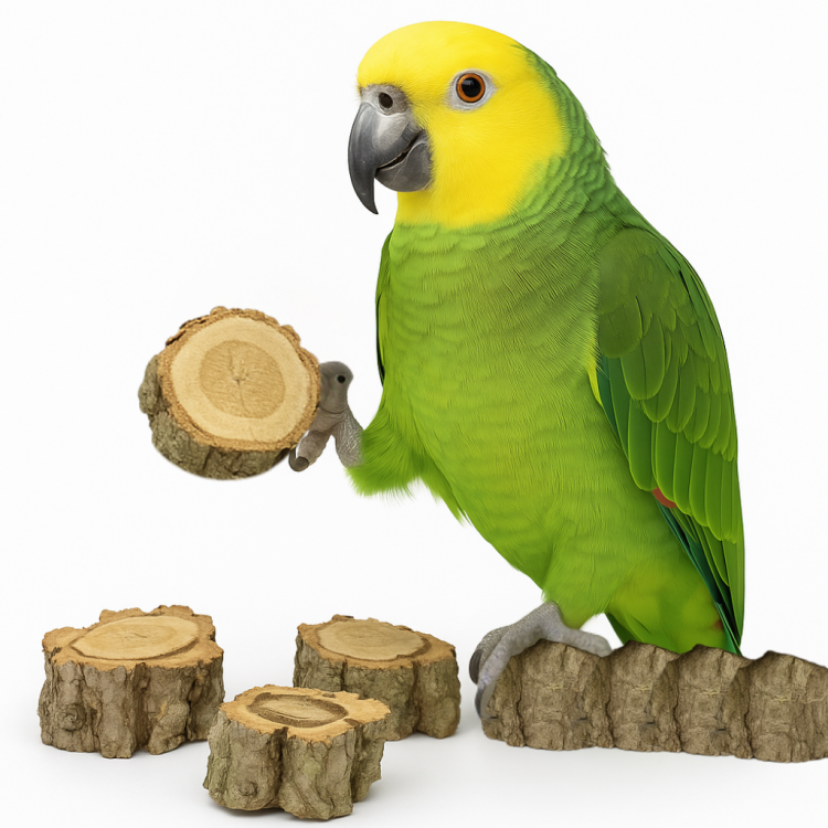 Sada kousátek z korkové dubové kůry | Sada 3 ks | hračka do tlapky | Kousátko pro papoušky | nebo součásti pro kutily od ParrotPlanet.cz