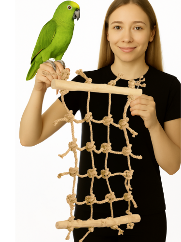 Síť JAVA pro lezení pro papoušky, velikost M  od ParrotPlanet.cz