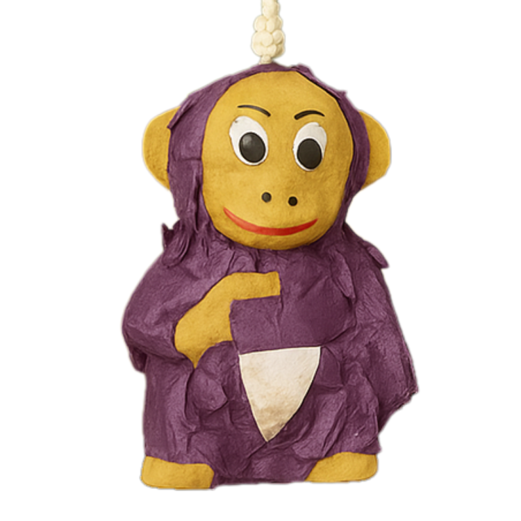 Opice Piniata s pamlsky – hračka pro všechny papoušky od ParrotPlant.cz