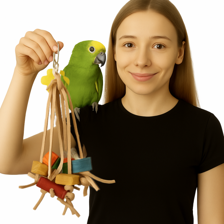 Roszpunka – kožená hračka pro všechny papoušky od ParrotPlanet.cz