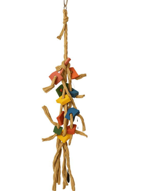 Barevný cop - hračka pro velké papoušky od ParrotPlanet.cz