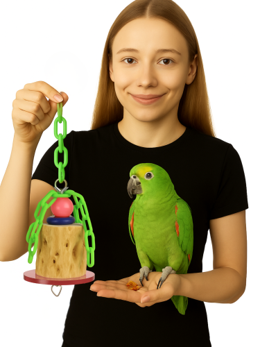 Polly Cactus – Visící kaktus – Přírodní minerál pro papoušky (velikost XL) | Výhody pro vašeho papouška od ParrotPlanet.cz