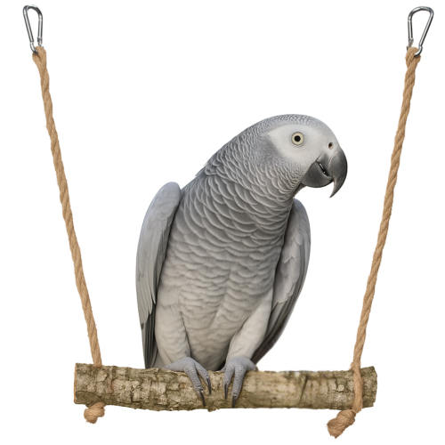 Přírodní houpačka z větví korkového dubu | pro malé a střední papoušky od ParrotPlanet.cz