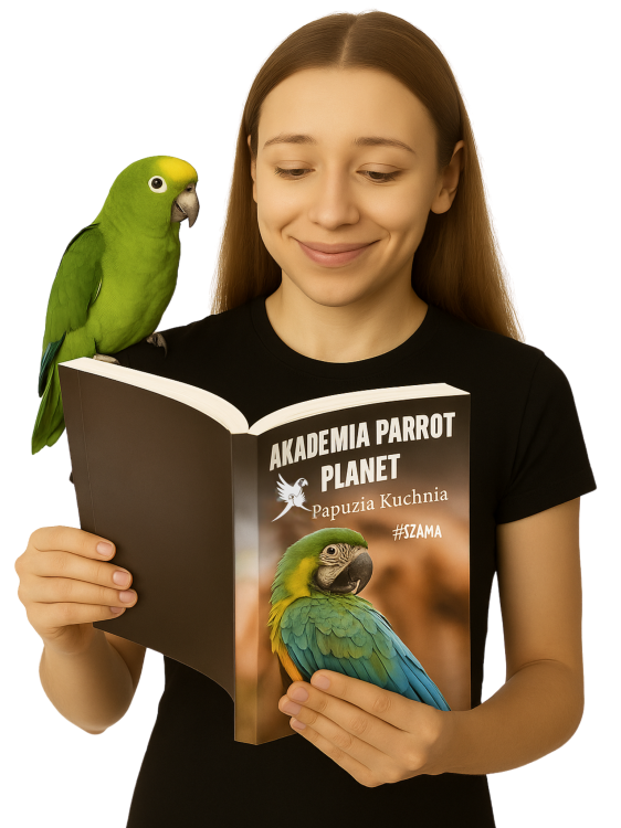 Akademie Parrot Planet „Papouščí kuchyně” #szama – Kniha o výživě papoušků od ParrotPlanet.cz