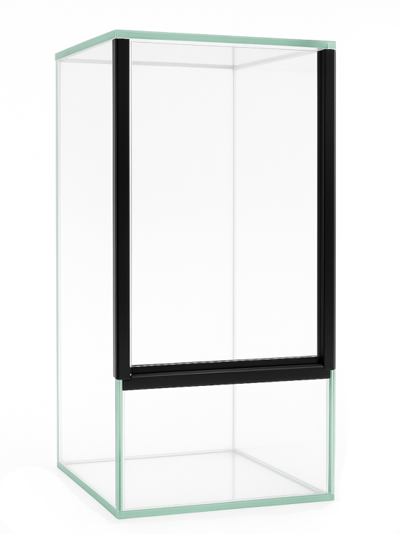 15x15x30 cm – pro pozemní pavouky | štíry | pozemní kudlanky | suchozemské šneky | sklo 4 mm, gilotina, ventilace nahoře–dole od ParrotPlanet.cz