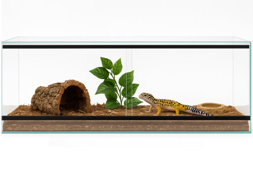 Terárium 100x30x30 cm – pro gekony, hady a pozemní pavouky | Sklo 4 mm, ventilace nahoře–dole, posuvné dveře od ParrotPlanet.cz