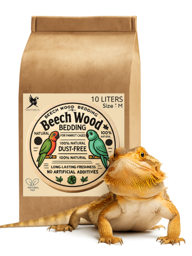 Bukové štěpky Velikost M – Přírodní, hygienický podklad pro terária plazů 10 kg od ParrotPlanet.cz