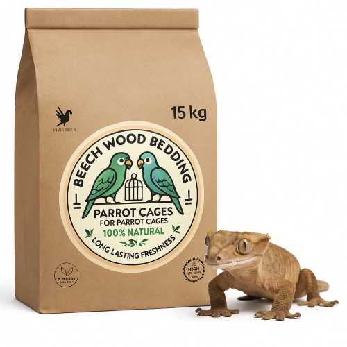 Bukové štěpky velikost L – přírodní, hygienický podklad pro terária plazů 15 kg od ParrotPlanet.cz