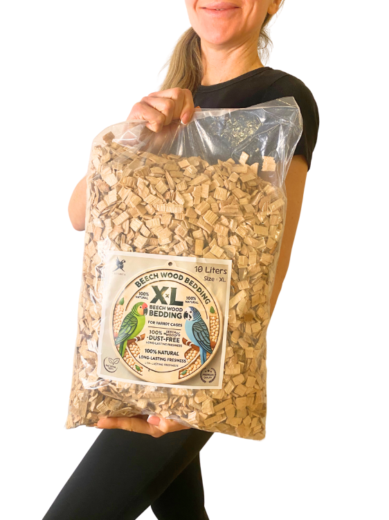Bukové štěpky velikosti XL – přírodní, hygienický podklad pro terária plazů 10 l  od ParrotPlanet.cz
