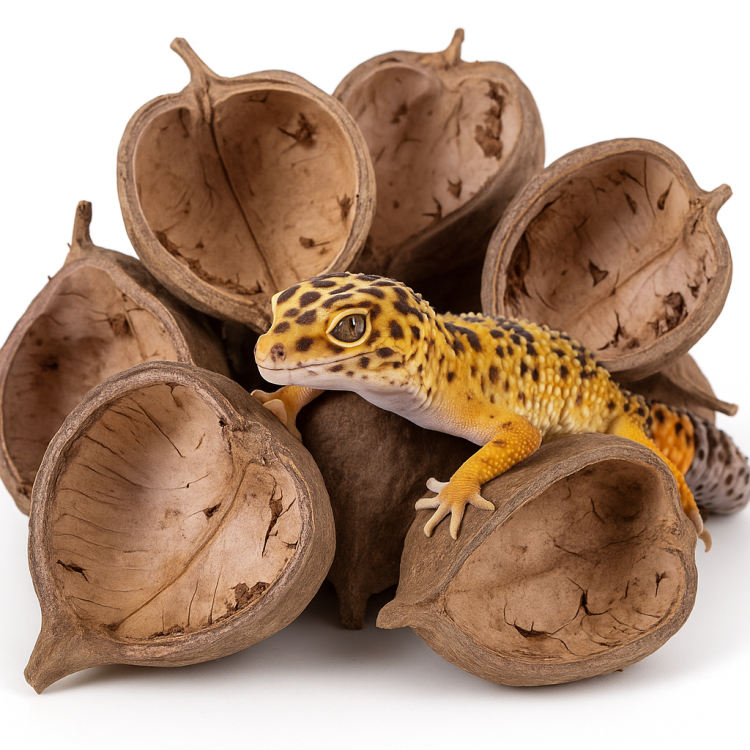 Přírodní ořech Buddy XL – úkryt a dekorace do terária pro plazy a pavouky od ParrotPlanet.cz