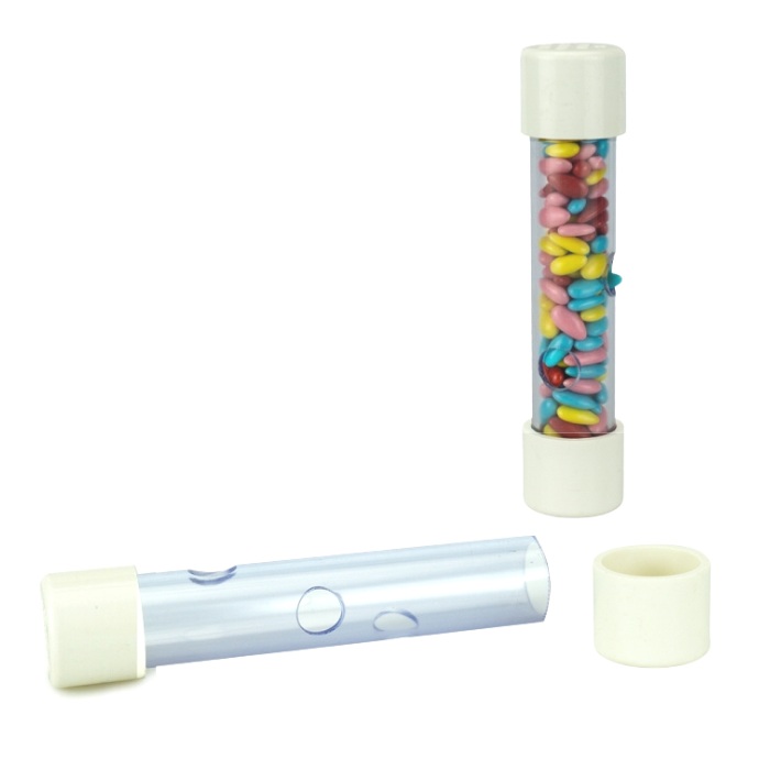 Tuba na pamlsky pro papoušky – hračka a smyslové krmítko s otvory od ParrotPlanet.cz