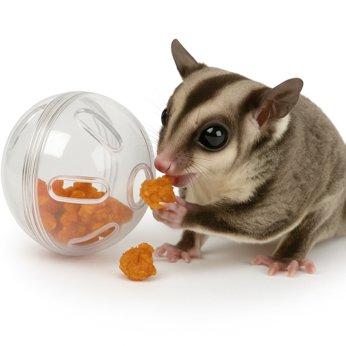 Senzorická koule pro plazy – hračka na pamlsky a obohacení klece od ParrotPlanet.cz