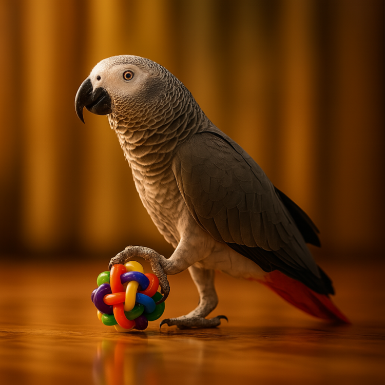 Dračí míč – sada 2 ks barevných hraček pro papoušky | Parrot Planet od ParrotPlanet.cz