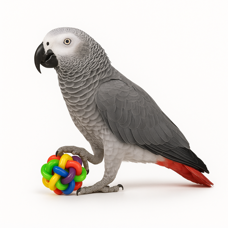 Dračí míč – sada 2 ks barevných hraček pro papoušky | Parrot Planet od ParrotPlanet.cz