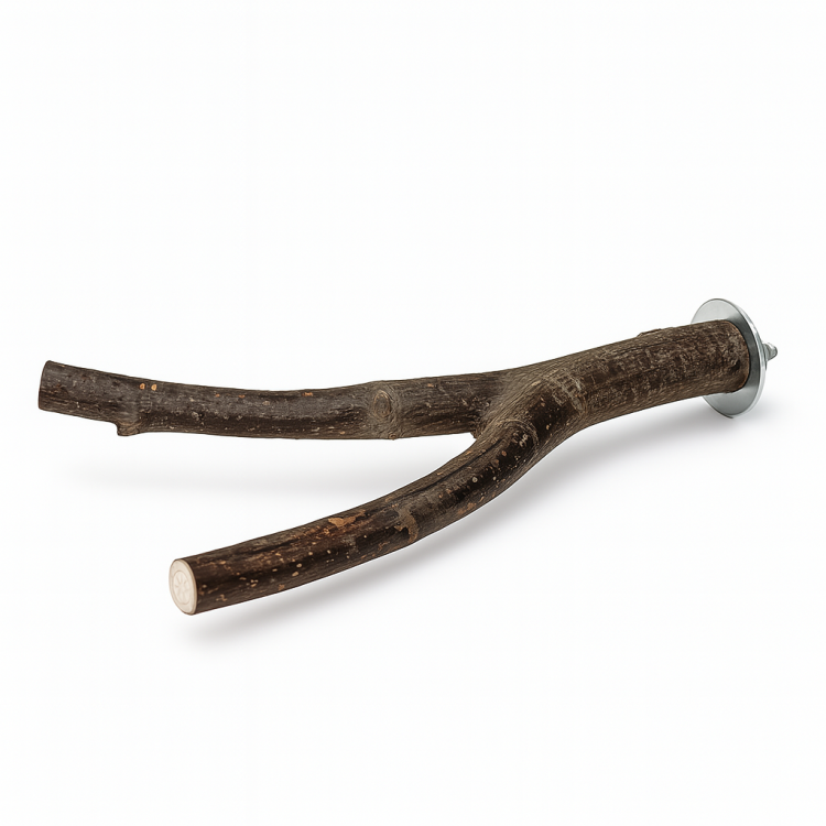 Dvojitá přírodní tyč – pro malé a střední papoušky 25 cm | Parrot Planet od ParrotPlanet.cz