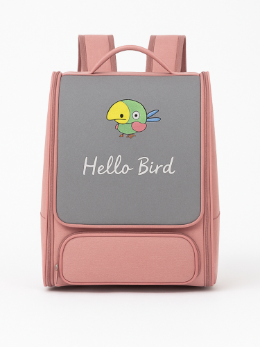 Batoh - přepravka pro papoušky s bidýlkem | Růžová od ParrotPlanet.cz