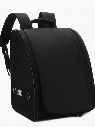 Batoh pro přepravu papoušků černý velikost L – pro střední papoušky (amazoni, žako) a menší (nymfy) od ParrotPlanet.cz