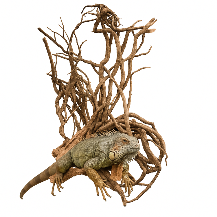 Přírodní kořen vinné révy - EcoVine Roots – přírodní dekorace a prolézačka pro plazy, obojživelníky a pavoukovce od ParrotPlanet.cz