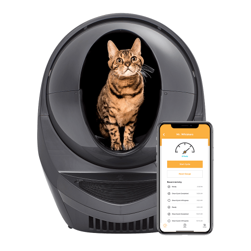 Automatická toaleta pro kočky, samočisticí toaleta Litter Robot III Connect WIFI Grey od ParrotPlanet.cz