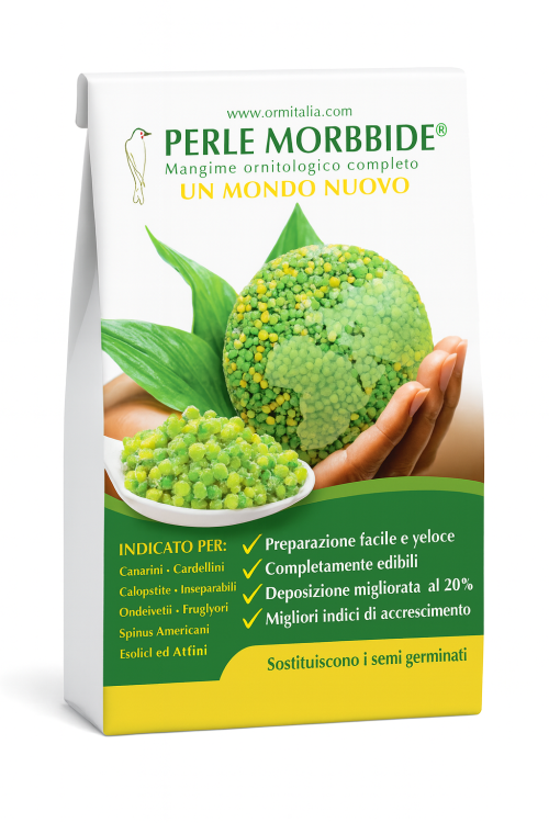 Ornitalia Perle Morbide – Lahodné klíčky v kuličkách pro všechny papoušky 800 g  od ParrotPlanet.cz