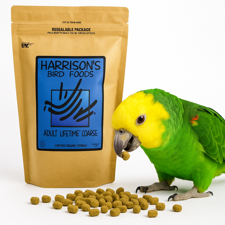 Harrison`s Adult Lifetime Coarse Organic Parrot Food - Celoroční granule pro střední a velké ptáky 450 g od ParrotPlanet.cz
