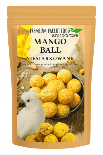 Premium Parrot Food – Mango Ball pro všechny papoušky 100 g od ParrotPlanet.cz