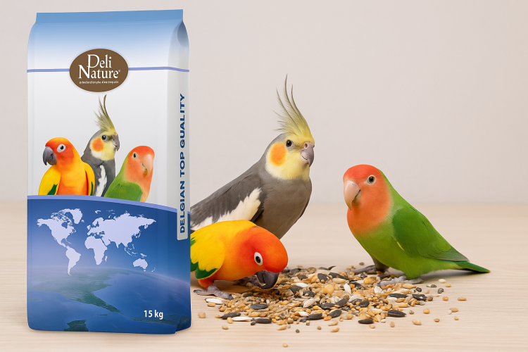 Deli Nature 59 – standardní směs pro střední papoušky, 30 % slunečnice, 15 kg od ParrotPlanet.cz