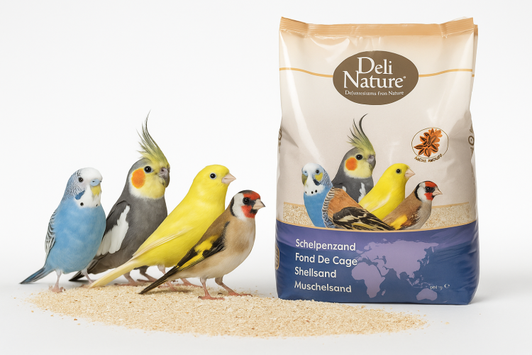 Deli Nature Piasek brązowy krzemowy z muszlami (anyżowy) 5kg od ParrotPlanet.pl