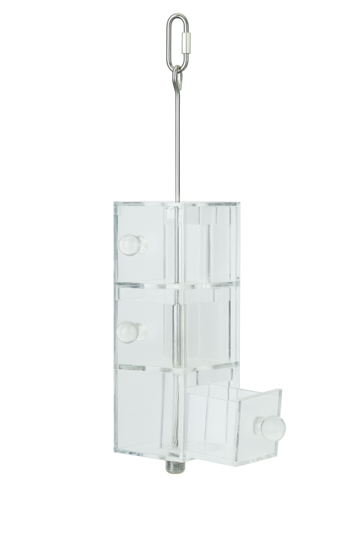 3 zásuvky s krmením – interaktivní hračka pro papoušky od ParrotPlanet.cz