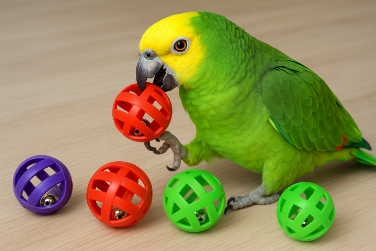 Magické míčky – hračka do tlapky pro všechny papoušky od ParrotPlanet.cz