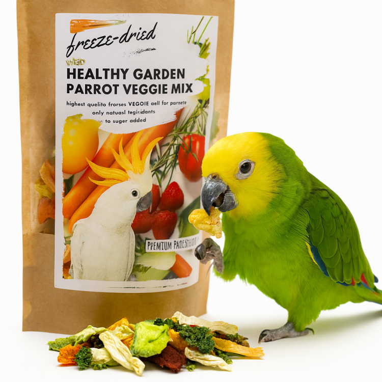 Premium Parrot Food - Healthy Garden Veggie Mix  -Zeleninové chipsy  pro všechny papoušky 20 g od ParrotPlanet.cz