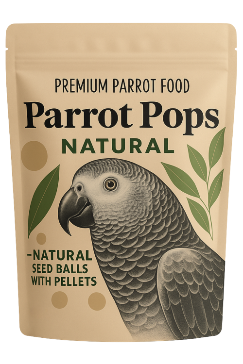 Parrot Pops Natural – Big Parrot – Krmivo ve tvaru kuliček pro střední a velké papoušky 250 g od ParrotPlanet.cz