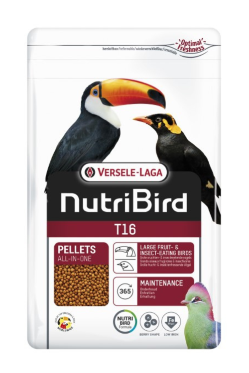 Versele-Laga NutriBird T16 – Kompletní krmivo pro tukany, turaky a velké ovožravé ptáky – 700 g od ParrotPlanet.cz