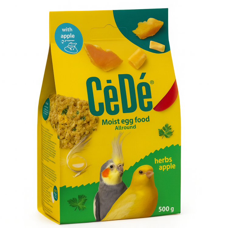 CEDE Allround Herbs Apple 200 g – Vaječná směs s jablkem a bylinkami pro nimfy a ostatní papoušky a ptáky od ParrotPlanet.cz