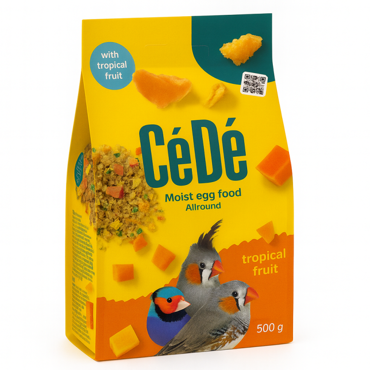 CEDE Allround Tropical Fruit – Vaječné krmivo pro ptáky 200 g | Vysokoproteinová směs s tropickým ovocem  od ParrotPlanet.cz