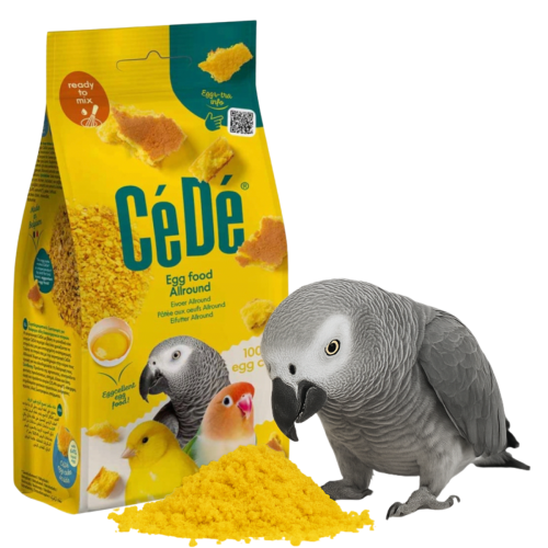 CEDE Allround EGG CAKE Biszkopt 120 g – Vaječná směs ve formě drobenky pro papoušky a další ptáky od ParrotPlanet.cz