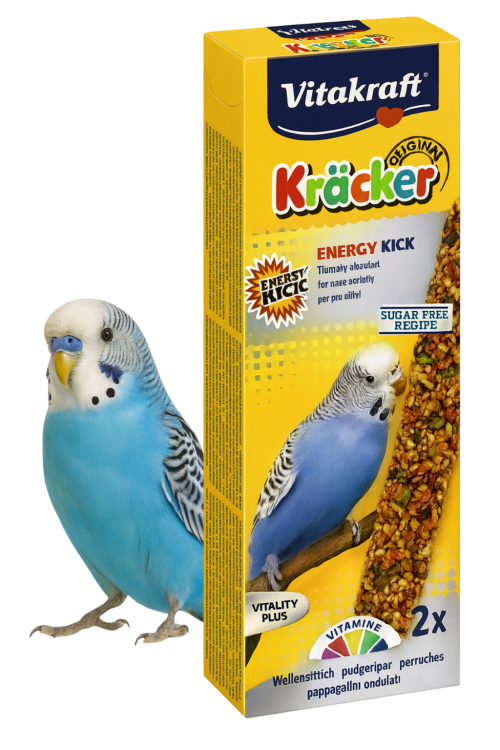 VITAKRAFT KRÄCKER ENERGY pro andulky – 2 ks | Přírodní energie, semena, med, vejce od parrotplanet.cz