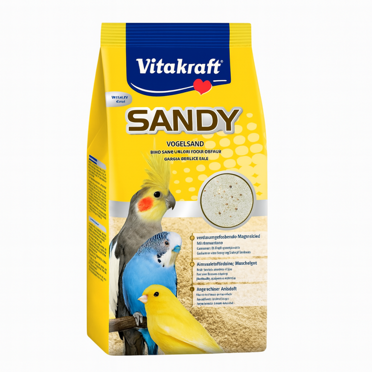 Vitakraft Sandy 2,5 kg – přírodní písek pro ptáky s ánisem a mušlemi od ParrotPlanet.cz