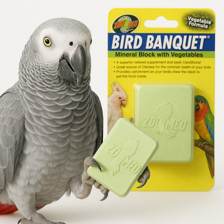 Zoo Med | Vegetable Formula Bird Banquet | vápenatý zeleninový blok pro papoušky | 142 g  od ParrotPlanet.cz