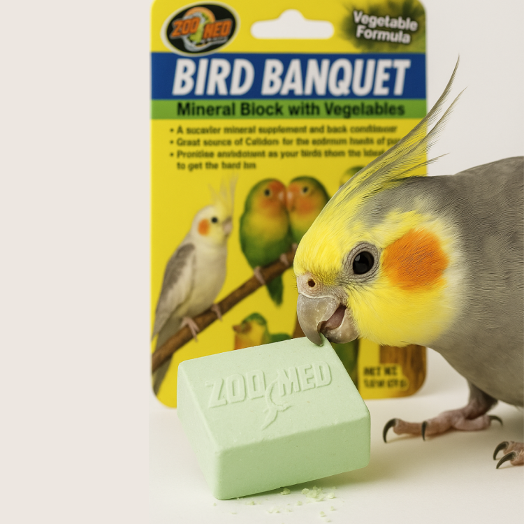 Zoo Med | Bird Banquet Vegetable Formula | vápenatý minerální blok se zeleninou | 28 g (Small)   od ParrotPlanet.cz