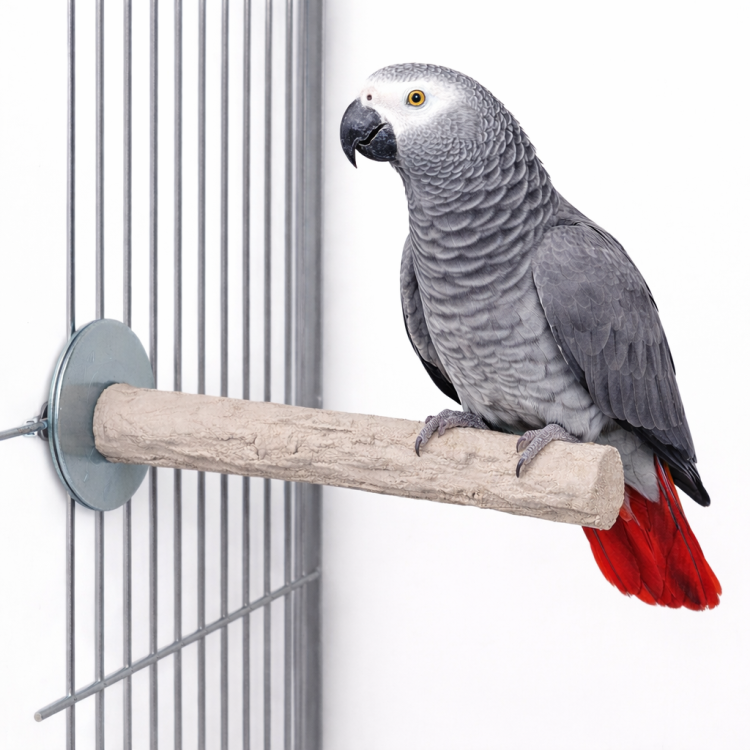 Back Zoo Nature Super Stone Perch 28 cm Ø40 mm – minerální bidýlko do klece pro střední a velké papoušky na obrušování drápků a zobáku od Parrotplanet.cz