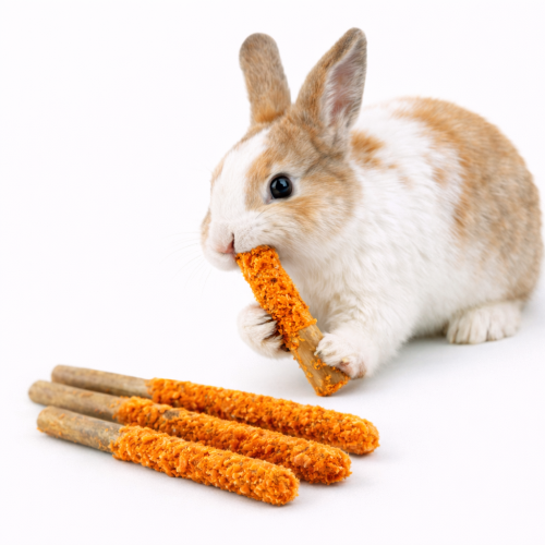 Tyčinky s mrkví – chutná pochoutka pro všechny hlodavce, včetně králíků, morčat, myší, křečků, potkanů a pískomilů od ParrotPlanet.cz