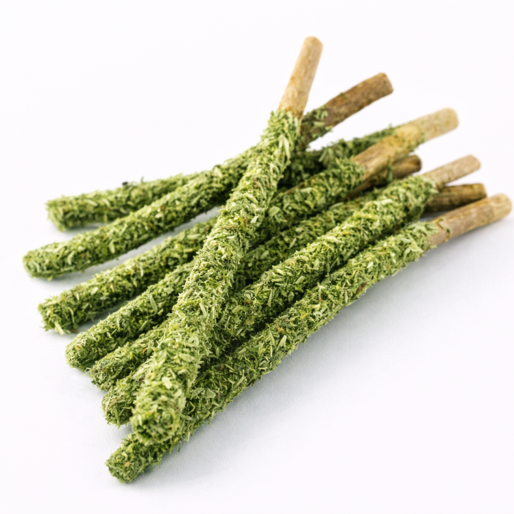 Tyčinky s petrželkou – zdravá pochoutka pro všechny papoušky od ParrotPlanet.cz