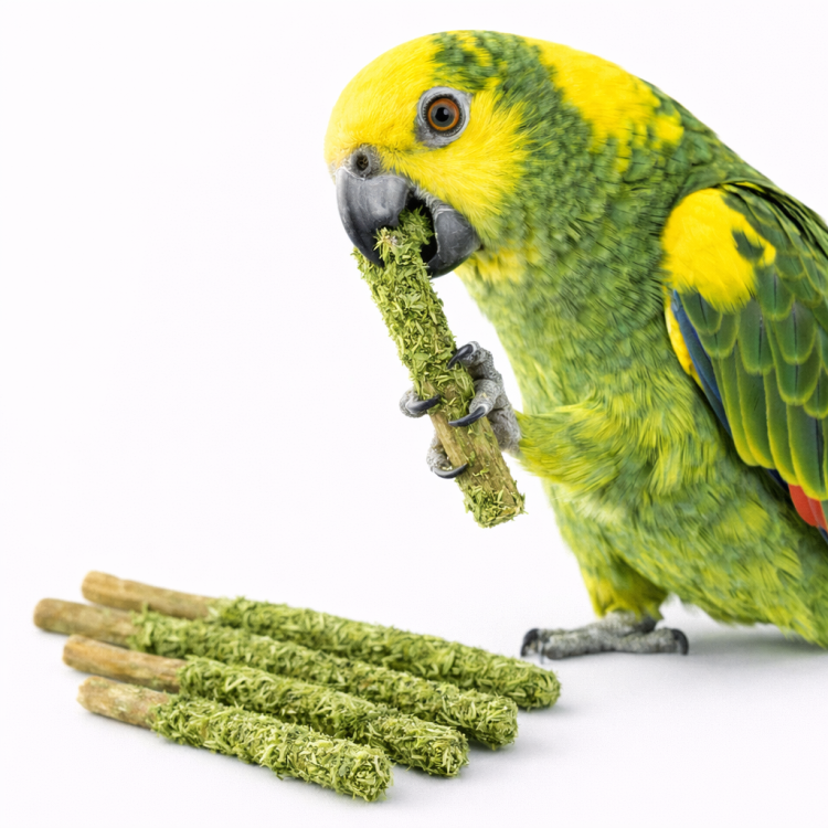Tyčinky s petrželkou – zdravá pochoutka pro všechny papoušky od ParrotPlanet.cz