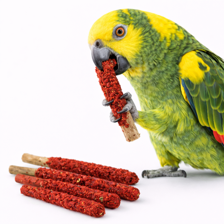 Paličky s řepou – zdravá svačina pro papoušky od ParrotPlanet.cz